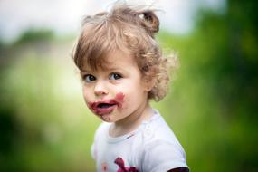 Child Cute red face
