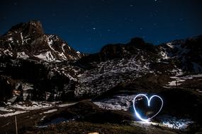 Light Graffiti neon heart
