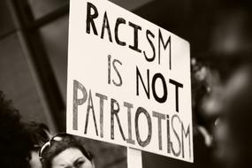 racism as a banner at the demonstration