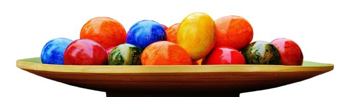 Easter Eggs Colorful bowl