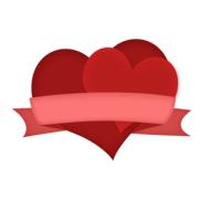red hearts poster