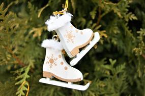 skates Christmas Winter decoration