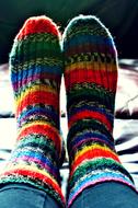 colorful Socks Girl Legs