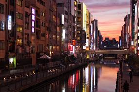Evening Sunset Building city