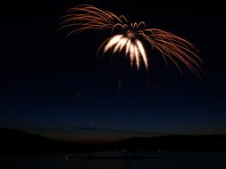 Fireworks Sparklers dark sky