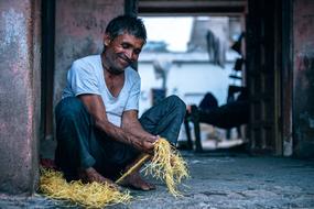Agriculture Asian man