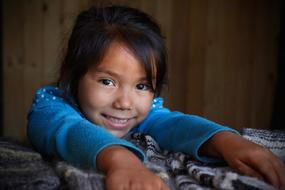 portrait photo of Young Girl Smiling