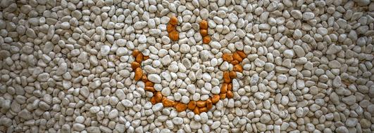 orange Smile Stone Gravel