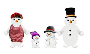 snowman family parents