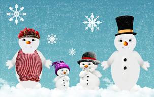 winter snowman figure drawing