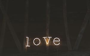 word Love Light Letters