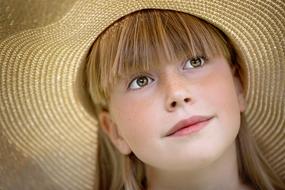 portrait of small child girl