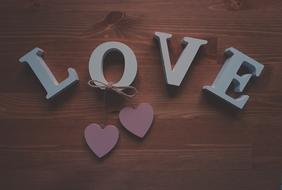 Wooden Hearts Vintage Decor