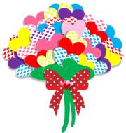 valentine heart love flowers drawing