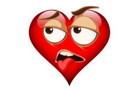 emoji heart red face drawing
