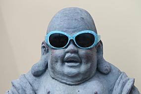 Figure Buddha with Sunglasses