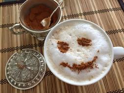 Coffee Cinnamon Smile face