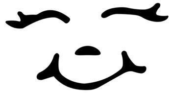 emoticon smiley black face drawing