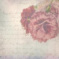 background template flower text