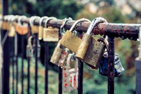 Love Symbol Castle on fence