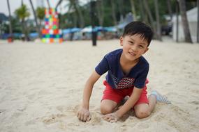 Child Sha Beach sand