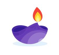 diwali lamp icon