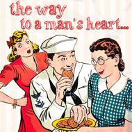 retro card the way to a man's heart