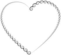 spirals twirls swirls heart drawing