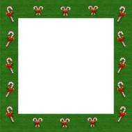 green christmas frame for congratulations