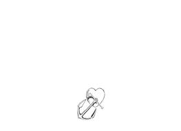 Beautiful, shiny heart and anchor, at white background