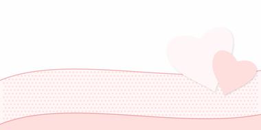 Beautiful, pink and white postcard with the hearts and pattern, clipart
