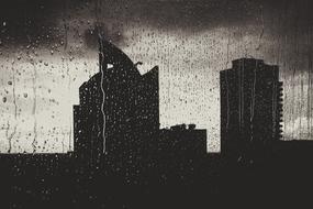 window Rain Building