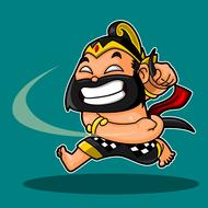 bima werkudara wayang cute cartoon drawing