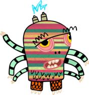 colors monster clip art kids