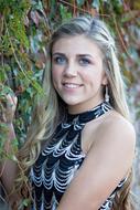 Young Girl Teenager Beautiful green wall