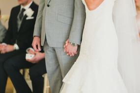 Wedding Bride and Groom hands