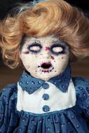 Doll Horror Zombie face