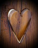 Wood Dark Heart