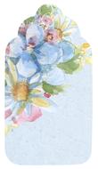 blue flower tag for romantic