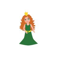 princess queen crown dress drawing