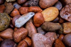 stones as garden decor