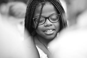 Child Portrait Smile black and white