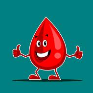 blood mascot icon drawing