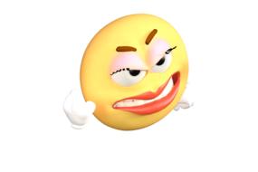 emoticon angry cartoon girl face drawing