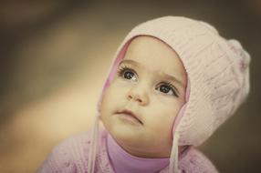Kid Cute Little pink hat