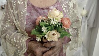 Marriage Wedding Flowers old hands