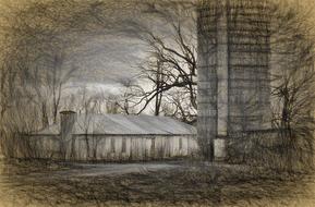 Haunted Farm Old trees