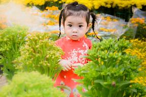 asian Child Girl Naive
