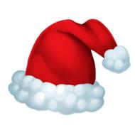 clipart of red santa hat