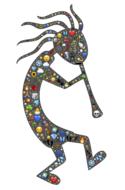 kokopelli trickster symbol drawing